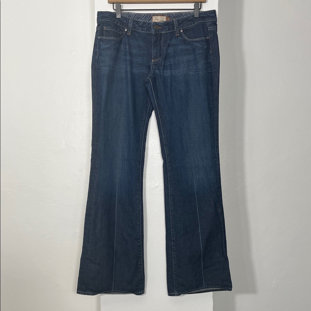 PAIGE Dark Blue Flare Jeans